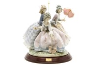 Lot 209 - A large Lladro porcelain figural group