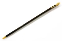 Lot 306 - A Victorian ivory bust/head handle walking cane