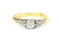 Lot 19 - A single stone illusion set brilliant cut diamond ring