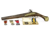 Lot 80 - A World War I Peace Medal and Service Medal awarded to R.G. Davis