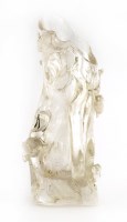 Lot 319 - A Chinese rock crystal vase