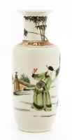 Lot 30 - A Chinese wucai vase