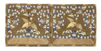 Lot 370 - A pair of Chinese rank badges