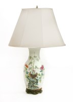 Lot 87 - A Chinese famille rose vase