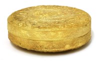 Lot 263 - A Chinese gold box and cover
