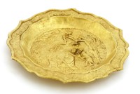 Lot 267 - A Chinese gold dish