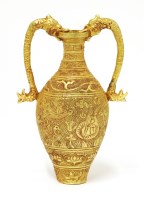 Lot 275 - A Chinese gold two-handled 'amphora' vase