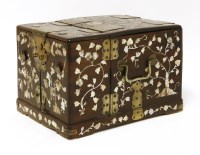 Lot 355 - A Chinese wood toilet box