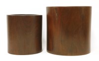 Lot 358 - Two Chinese wood bitong