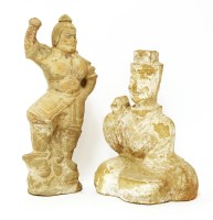 Lot 2 - A Chinese earthenware figure