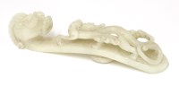 Lot 193 - A Chinese jade belt hook