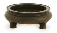 Lot 228 - A Chinese bronze censer