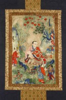 Lot 383 - A Tibetan thanka