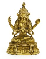 Lot 638 - A bronze bodhisattva