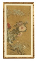 Lot 412 - A Chinese gouache painting