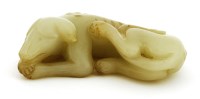 Lot 214 - A Chinese jade carving