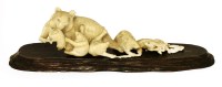 Lot 710 - A Japanese ivory okimono