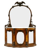 Lot 457 - A Victorian walnut side cabinet