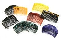 Lot 20A - A box of costume jewellery and hair combs