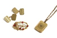 Lot 83 - An oval Southern Cross bird and pink paste stone brooch