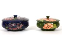 Lot 359 - A Moorcroft Hibiscus powder pot and cover