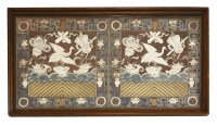 Lot 380 - A pair of Chinese rank badges