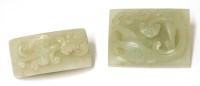 Lot 597 - A Chinese jade belt hook