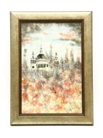 Lot 306 - A Cobridge 'St Paul's in the Blitz' panel