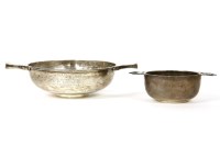 Lot 224 - A silver twin handled presentation dish by Martin Hall & Co Ltd