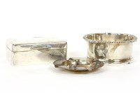 Lot 241 - A silver circular ashtray