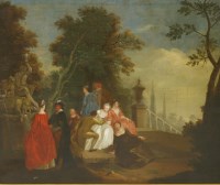 Lot 603 - Follower of Antoine Watteau
A FÊTE CHAMPÊTRE
Oil on canvas
87 x 103cm