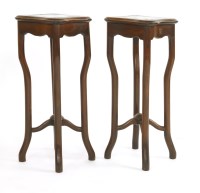Lot 423 - A pair of Chinese vase stands