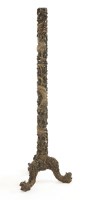 Lot 424 - A Chinese hardwood lamp stand