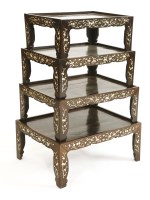 Lot 430 - A set of four Chinese graduated tables