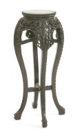 Lot 438 - A Chinese hardwood vase stand