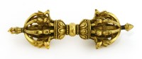 Lot 678 - A Chinese bronze vajra