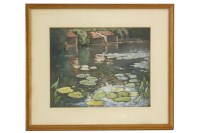 Lot 499 - Norman Lloyd
LILY POND
Signed l.r.