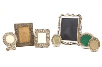Lot 173 - A collection of seven silver photograph frames