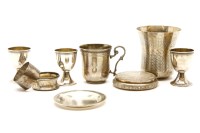 Lot 172 - A Russian silver circular lidded box