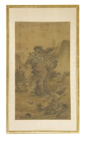 Lot 524 - A Chinese print of a gouache painting
