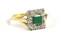Lot 117 - An 18ct gold rectangular gold