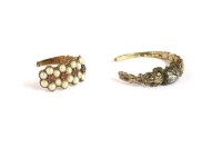 Lot 105 - A Georgian gold single stone diamond ring