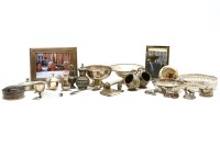 Lot 219 - A collection of silver and silver plate