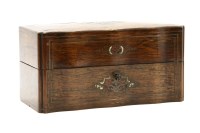 Lot 466 - A 19th century rosewood tea caddy