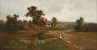 Lot 626 - John Horace Hooper (1852-1906)
A LANE AT STANFORD-LE-HOPE