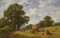 Lot 625 - Sir Herbert Hughes-Stanton RA RWS (1870-1937)
HAYMAKERS
Signed and dated 1908 l.r.