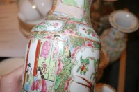 Lot 282 - A group of five Canton enamelled vases