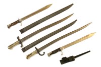 Lot 199 - Five bayonets