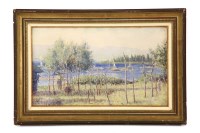 Lot 451 - Early 20th century school
THE EDGE OF LAKE GENEVA
Indistinctly signed
