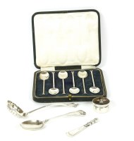 Lot 72 - A group of 19th century and later hallmarked silver items